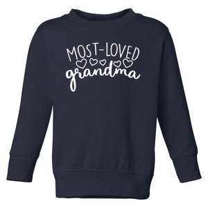 Most Loved Grandma Toddler Sweatshirt