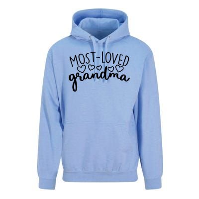 Most Loved Grandma Unisex Surf Hoodie