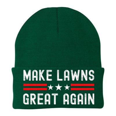 Make Lawns Great Again Funny Lawn Mower Dad Gardener Knit Cap Winter Beanie