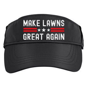 Make Lawns Great Again Funny Lawn Mower Dad Gardener Adult Drive Performance Visor