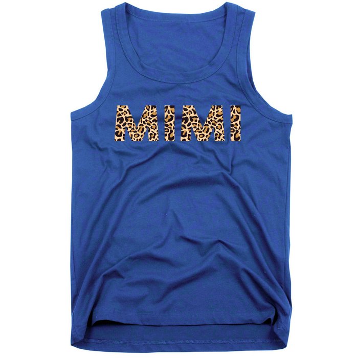 Mimi Leopard Grandma Mothers Day Christmas Birthday Cute Gift Tank Top