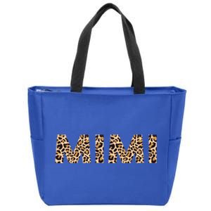 Mimi Leopard Grandma Mothers Day Christmas Birthday Cute Gift Zip Tote Bag