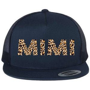 Mimi Leopard Grandma Mothers Day Christmas Birthday Cute Gift Flat Bill Trucker Hat