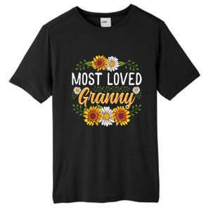 Most Loved Granny Sunflower Cute Mothers Day Funny Gift Tall Fusion ChromaSoft Performance T-Shirt