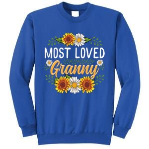 Most Loved Granny Sunflower Cute Mothers Day Funny Gift Sweatshirt