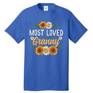 Most Loved Granny Sunflower Cute Mothers Day Funny Gift Tall T-Shirt