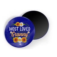 Most Loved Granny Sunflower Cute Mothers Day Funny Gift Magnet