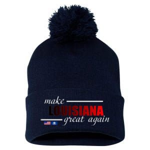 Make Louisiana Great Again Pom Pom 12in Knit Beanie