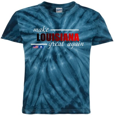 Make Louisiana Great Again Kids Tie-Dye T-Shirt