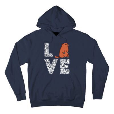 Marmot Love Groundhog Woodchuck Rodent Animal Tall Hoodie