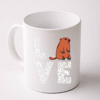 Marmot Love Groundhog Woodchuck Rodent Animal Coffee Mug