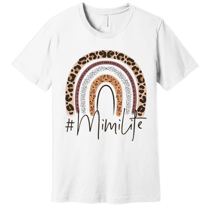 Mimi Life Grandma Cheetah Leopard  Christmas Fall Premium T-Shirt