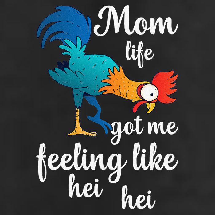 Mom Life Got Me Feeling Like Hei Hei Rooster 7 Panel Mesh Trucker Snapback Hat