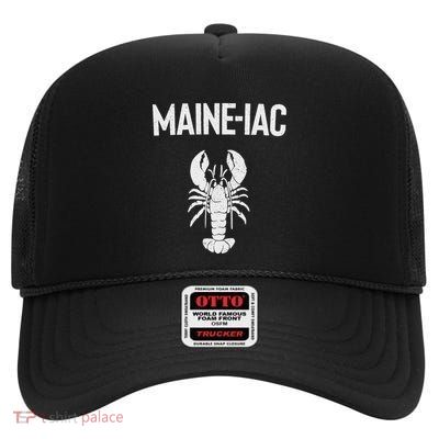 Maine Lobster Gift Lobster Fishing Trip Lobstering Fisherman High Crown Mesh Back Trucker Hat