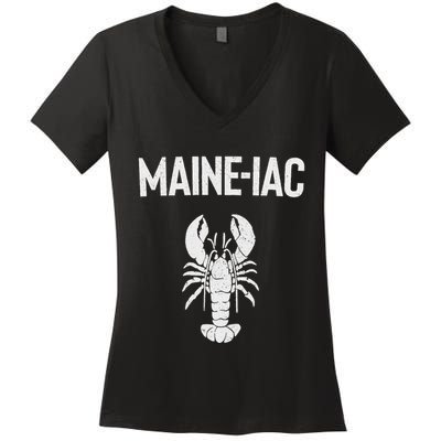 Maine Lobster Gift Lobster Fishing Trip Lobstering Fisherman Women's V-Neck T-Shirt