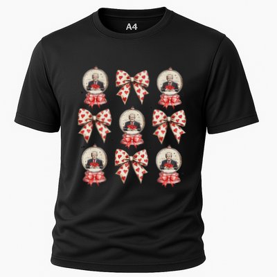 Make Love Great Again Trump Is My Valentine Coquette Bow Performance Shirt