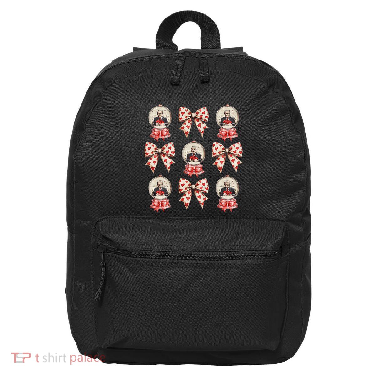 Make Love Great Again Trump Is My Valentine Coquette Bow 16 in Basic Backpack