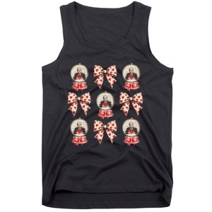 Make Love Great Again Trump Is My Valentine Coquette Bow Tank Top