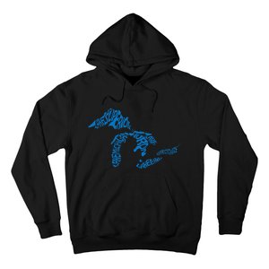 Michigan Love Great Lakes Hoodie