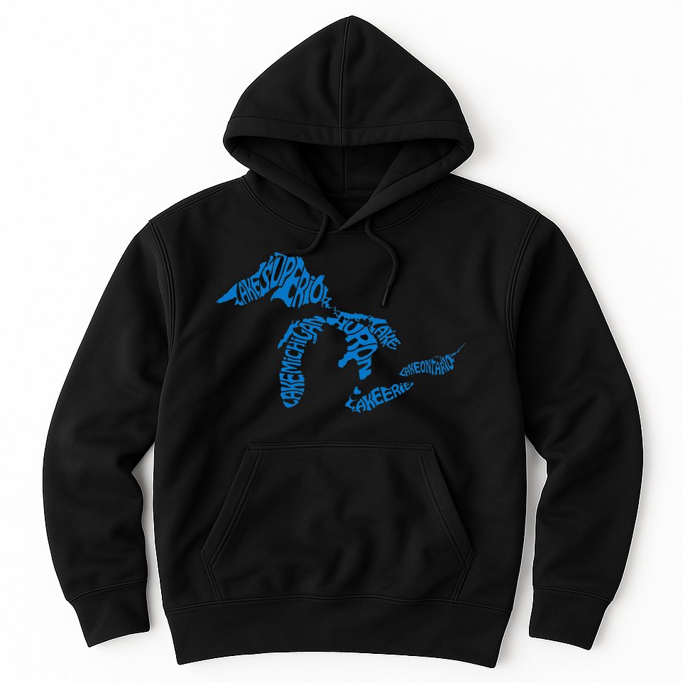 Michigan Love Great Lakes Hoodie