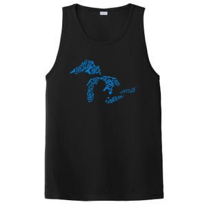 Michigan Love Great Lakes PosiCharge Competitor Tank