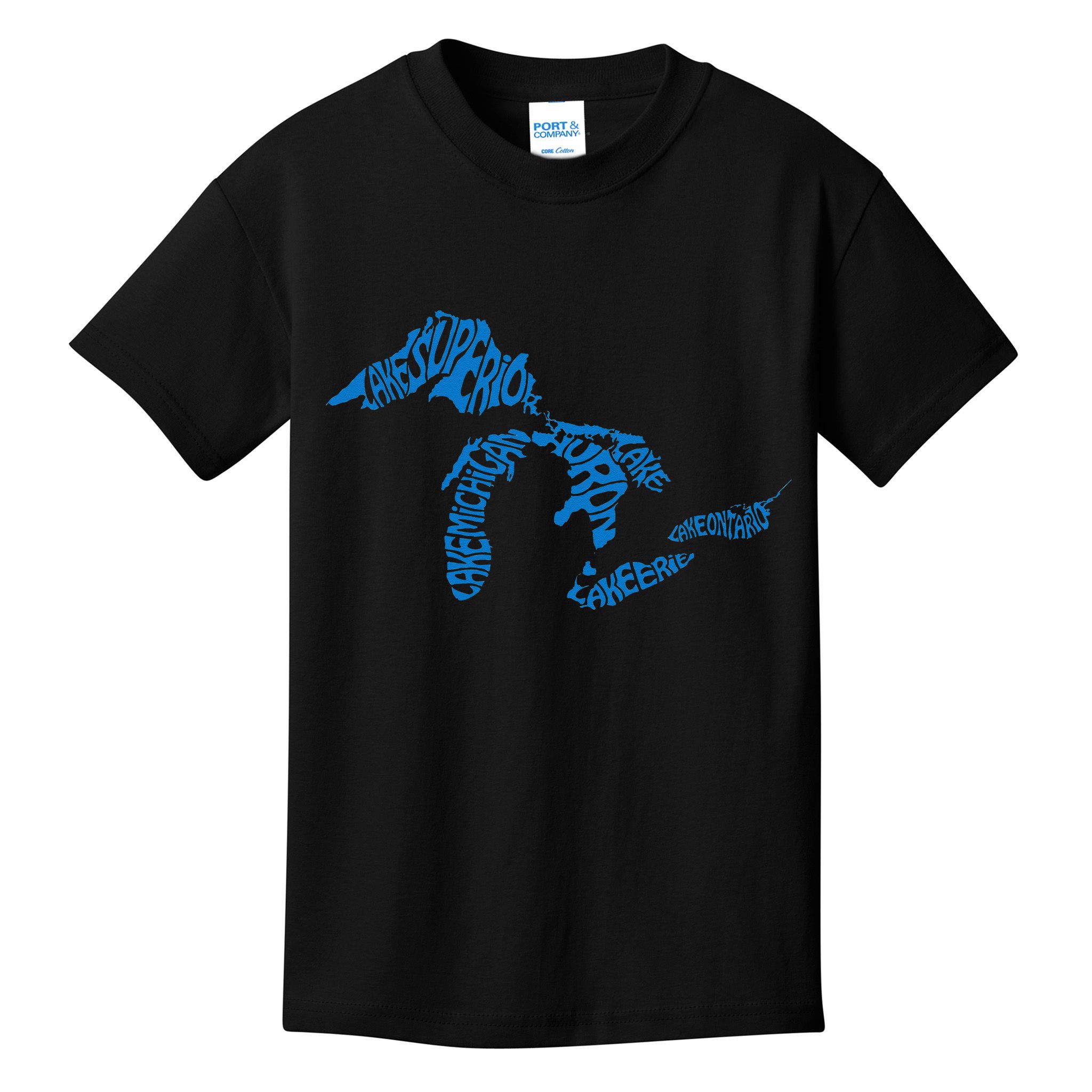 Michigan Love Great Lakes Kids T-Shirt