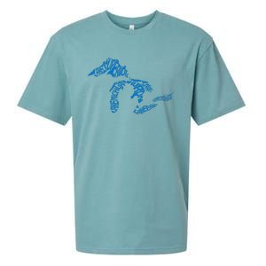 Michigan Love Great Lakes Sueded Cloud Jersey T-Shirt