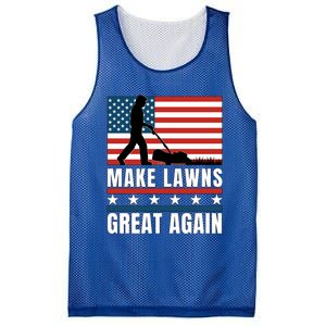 Make Lawns Great Again Funny Lawn Mower Patriotic Usa Flag Gift Mesh Reversible Basketball Jersey Tank