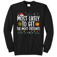 Most Likely Get Most Presents Funny Family Christmas Sweatshirt