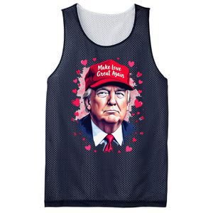 Make Love Great Again Funny Trump ValentineS Day 2025 Mesh Reversible Basketball Jersey Tank