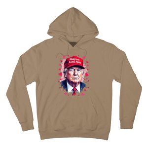 Make Love Great Again Funny Trump ValentineS Day 2025 Hoodie