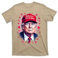 Make Love Great Again Funny Trump ValentineS Day 2025 T-Shirt