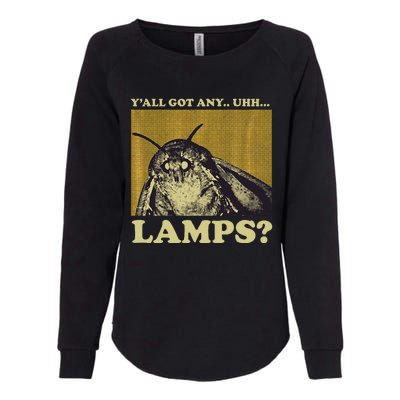 Moth Lamps Glow Insect Butterfly Womens California Wash Sweatshirt