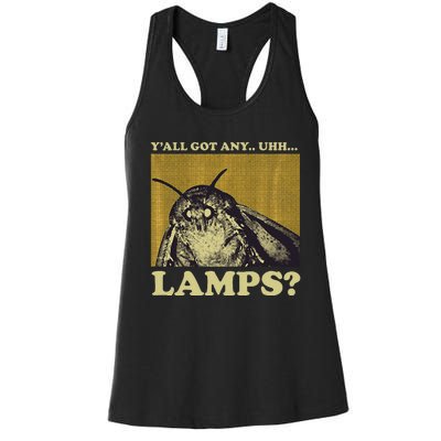 Moth Lamps Glow Insect Butterfly Women's Racerback Tank