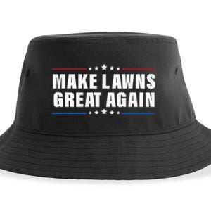 Make Lawns Great Again Lawnmower Lawn Mowing Dad Sustainable Bucket Hat