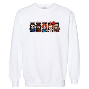 My Little Horror Crew Halloween Horror Movie Cats Garment-Dyed Sweatshirt