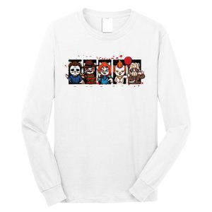 My Little Horror Crew Halloween Horror Movie Cats Long Sleeve Shirt