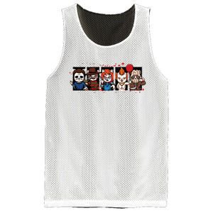 My Little Horror Crew Halloween Horror Movie Cats Mesh Reversible Basketball Jersey Tank