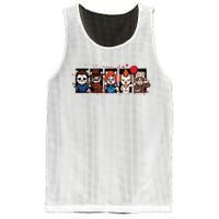 My Little Horror Crew Halloween Horror Movie Cats Mesh Reversible Basketball Jersey Tank