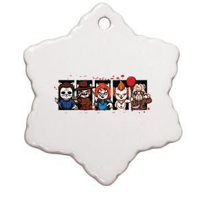 My Little Horror Crew Halloween Horror Movie Cats Ceramic Star Ornament