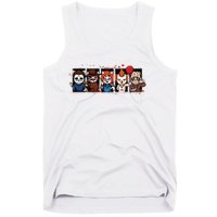 My Little Horror Crew Halloween Horror Movie Cats Tank Top