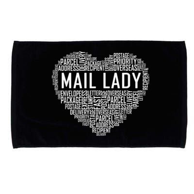 Mail Lady Heart Postal Office Worker Woman Microfiber Hand Towel