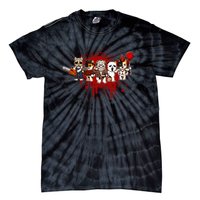 My Little Horror Crew Halloween Calico Cat Tie-Dye T-Shirt