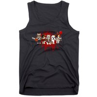 My Little Horror Crew Halloween Calico Cat Tank Top