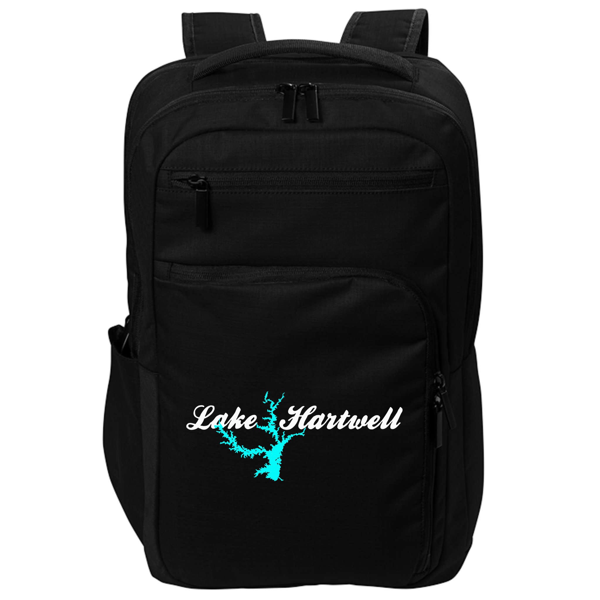Minimalist Lake Hartwell Georgia South Carolina Impact Tech Backpack