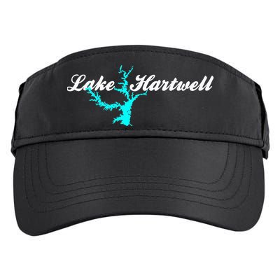 Minimalist Lake Hartwell Georgia South Carolina Adult Drive Performance Visor