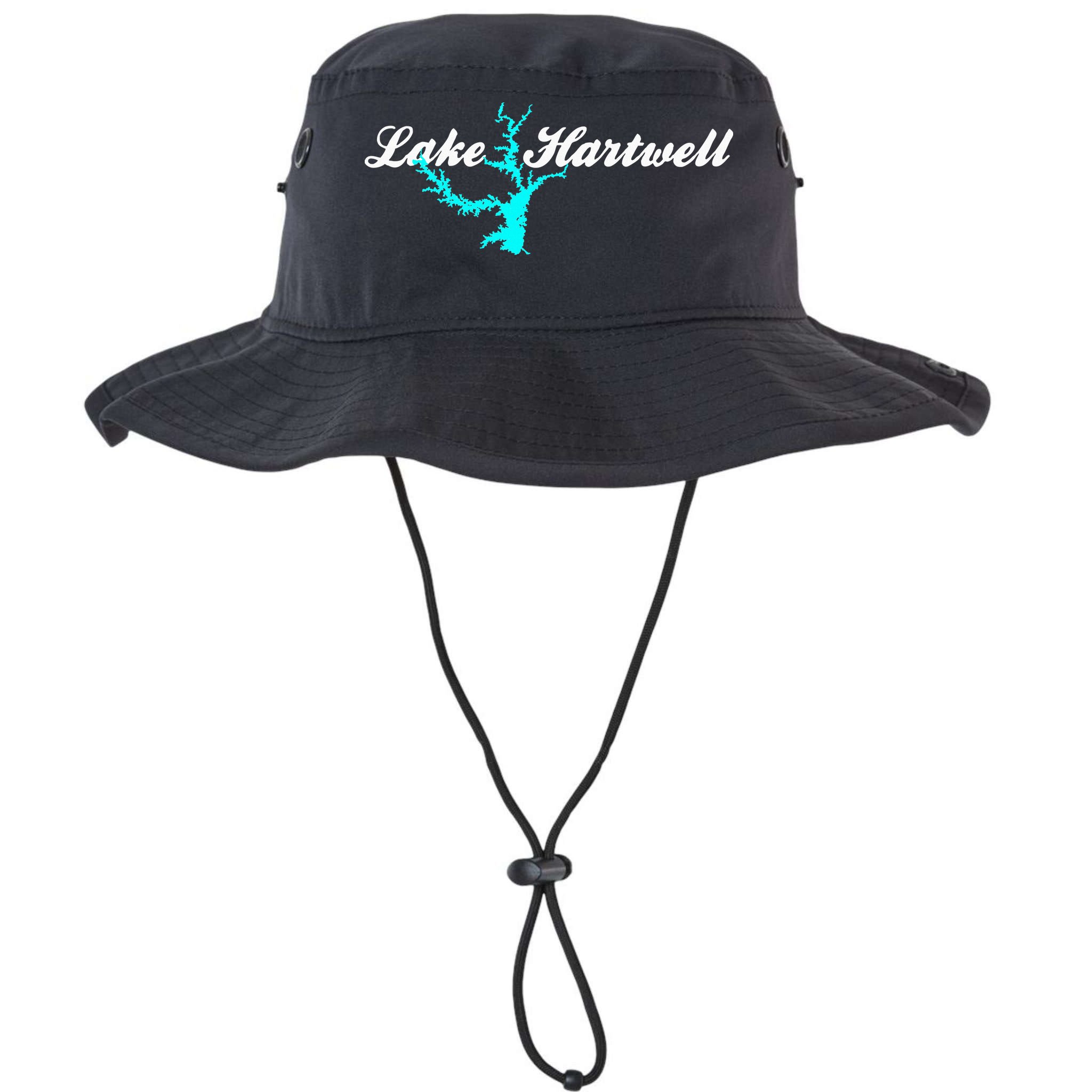 Minimalist Lake Hartwell Georgia South Carolina Bucket Hat