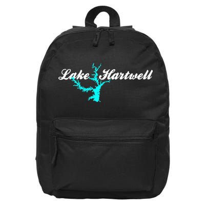 Minimalist Lake Hartwell Georgia South Carolina 16 in Basic Backpack
