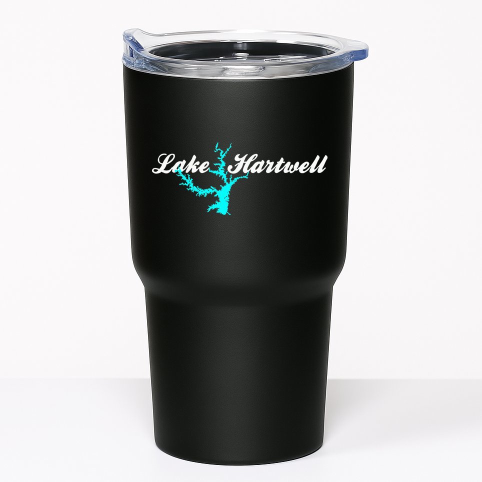 Minimalist Lake Hartwell Georgia South Carolina Tumbler