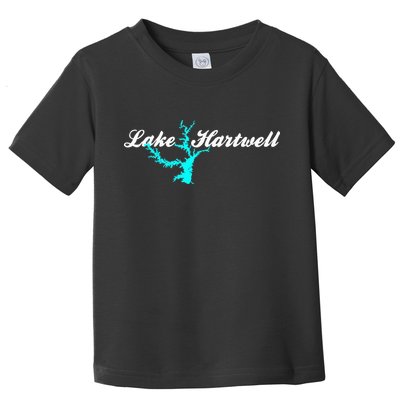 Minimalist Lake Hartwell Georgia South Carolina Toddler T-Shirt